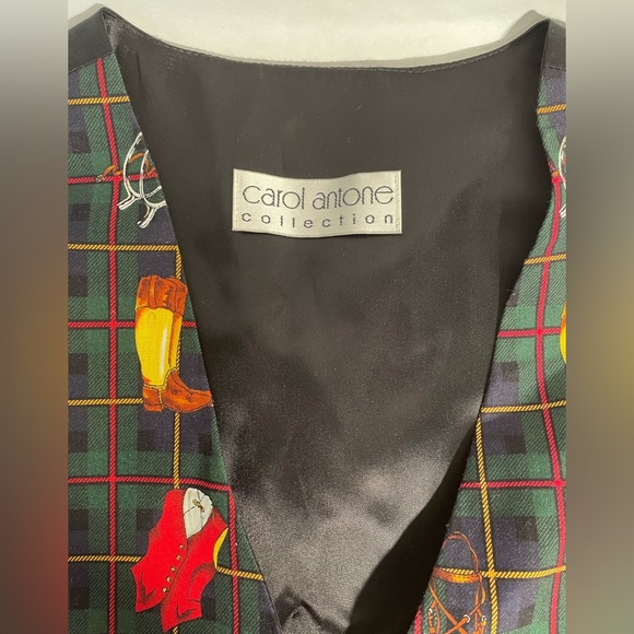 Vintage Carol Antone Collection Equestrian Vest - Picture 2 of 4